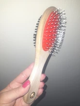 Cepillo de aseo para mascotas de doble cara, cepillo suave de cerdas de pelo de perro y gato, peine R9JC