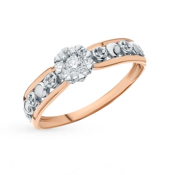 Gold ring with diamonds sunlight sample 585
Gold ring with diamonds sunlight sample 585