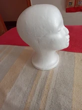 Soporte práctico de espuma para pelucas para cabezas de maniquí, soporte de exhibición para gafas, modelo de cabeza de peluca, envío directo, con soporte para peluca