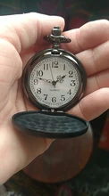 Cadena con colgante de superficie lisa para hombre, Reloj clásico de bolsillo, Retro, Steampunk