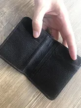 Tarjetero de cuero para hombre y mujer, billetera plegable para tarjetas de identificación y de crédito, cubierta de viaje para pasaporte de negocios Vintage