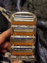 Gillette-Cuchillas de afeitar para hombre Fusion, 5 capas, cuchillas de seguridad, acero inoxidable, cuidado de la cara, 4 unidades