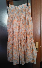 SURMIITRO 2021 Primavera Verano largo plisado falda mujeres falda elegante de estilo coreano amarillo Floral estética falda a media pierna de cintura alta Mujer