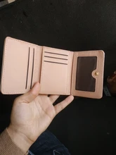 PURDORED 1 Pc lindo mujeres cartera Tarjetero de cuero Mini borla corta pequeña cartera monedero de mujer señoras tarjeta caso Tarjetero