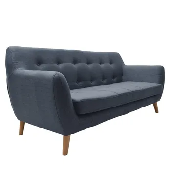 SOFA 3 seater blue upholstered JEANS leg Wood 180X76X80
SOFA 3 seater blue upholstered JEANS leg Wood 180X76X80