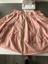 Female Skirt Simplee Women Short Ruffled Pink High-Waist Summer A-Line Casual Cotton
