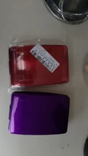 Funda rígida de aluminio para tarjetas de crédito, protector de escaneo Anti RFID para tarjetas, 1 unidad