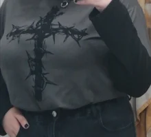 QWEEK-pantalones Cargo de estilo Harajuku gótico para mujer, capris Punk con cadena de pierna ancha, ropa de calle de talla grande de estilo coreano, ropa de calle femenina, Emo