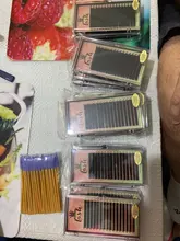 MASSCAKU 16 filas/caja 8 ~ 16mm y mezcla premium natural Sintético visón individual extensión de pestañas maquillaje cilia profesional