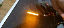 DERI-indicador LED de señal de giro para motocicleta, luces de circulación diurna, luz intermitente de agua