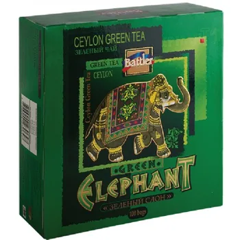 Tea Battler "Green Elephant", Green, 100 bags
Tea Battler "Green Elephant", Green, 100 bags