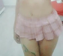 OJBK moda mujer Sexy dama disfraz de colegiala animadora ropa de dormir de noche Super vestido plisado miniatura OneSize Falda corta
