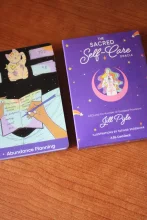 Cartas del Tarot de 55 Uds. Cartas del oráculo sagrado de autocuidado, juego de adivinación del destino, juegos de mesa, cartas de juego con guía en PDF