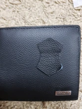 Billetera de cuero genuino para hombre, billetera de 100%, producto prémium, corta, negra, Cuero de vaca Real