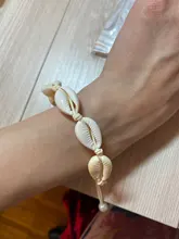 Pulsera de conchas con cuentas de punto para mujer, joyería Bohemia, accesorios de perlas naturales, brazaletes de cuerda, tamaño Adj