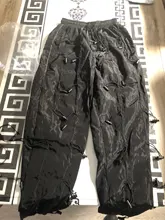 IEFB-pantalones de chándal con cordón para hombre y mujer, ropa de calle de primavera 2021, holgados, informales, 9Y1317