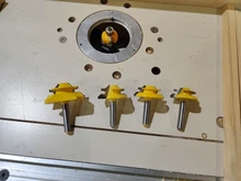 3Pc 8MM 45 grado bloqueo broca para ranuradora de inglete Tenon fresadora herramienta para trabajar la madera herramientas