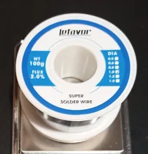 Rollo de alambre de estaño para soldar colofonia de Plomo Fundido, 0,8mm, 1,0mm, 20g, 50g, 100g