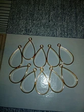 10 Uds 20*37mm tres de aleación de Color accesorios de la joyería encanto gota de agua hueco pegamento en blanco colgante bandeja bisel 12C40
