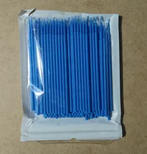 100 unids/set colores desechable de algodón de pestañas cepillos de limpieza muestra extensión herramienta cosmética para hacer de palo de pestañas