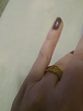 Anillo de Color dorado de acero inoxidable, joyería de moda, chapado de calidad superior, 1 Uds., precio de fábrica, venta al por mayor