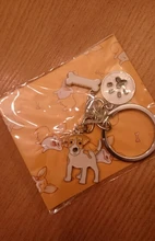 LLavero de aleación de Metal para hombre y mujer, colgante de perro, llavero de coche, bolso, llavero