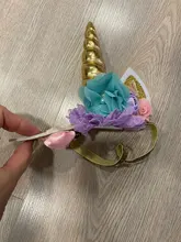 Diadema de cuerno de unicornio para bebé, regalos de cumpleaños para niños, diademas para chicas, suministros de fiesta, accesorios de fotografía recién nacido
