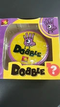 Dobble Spot It-caja de juguete de hierro para niños, juguete de mesa con 55 tarjetas, deportes divertidos, animales familiares Jr Hip, regalo para vacaciones, Camping, caja de regalo de lata 123