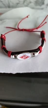 Club FC Spartak de Moscú de dijes para brazaletes de piel pulseras y brazaletes Fans trenzado a mano de la joyería