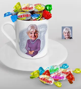 Personalized Grandma Caricature Of Turkish Coffee cup And Haribo Candy Gift set
Personalized Grandma Caricature Of Turkish Coffee cup And Haribo Candy Gift set
