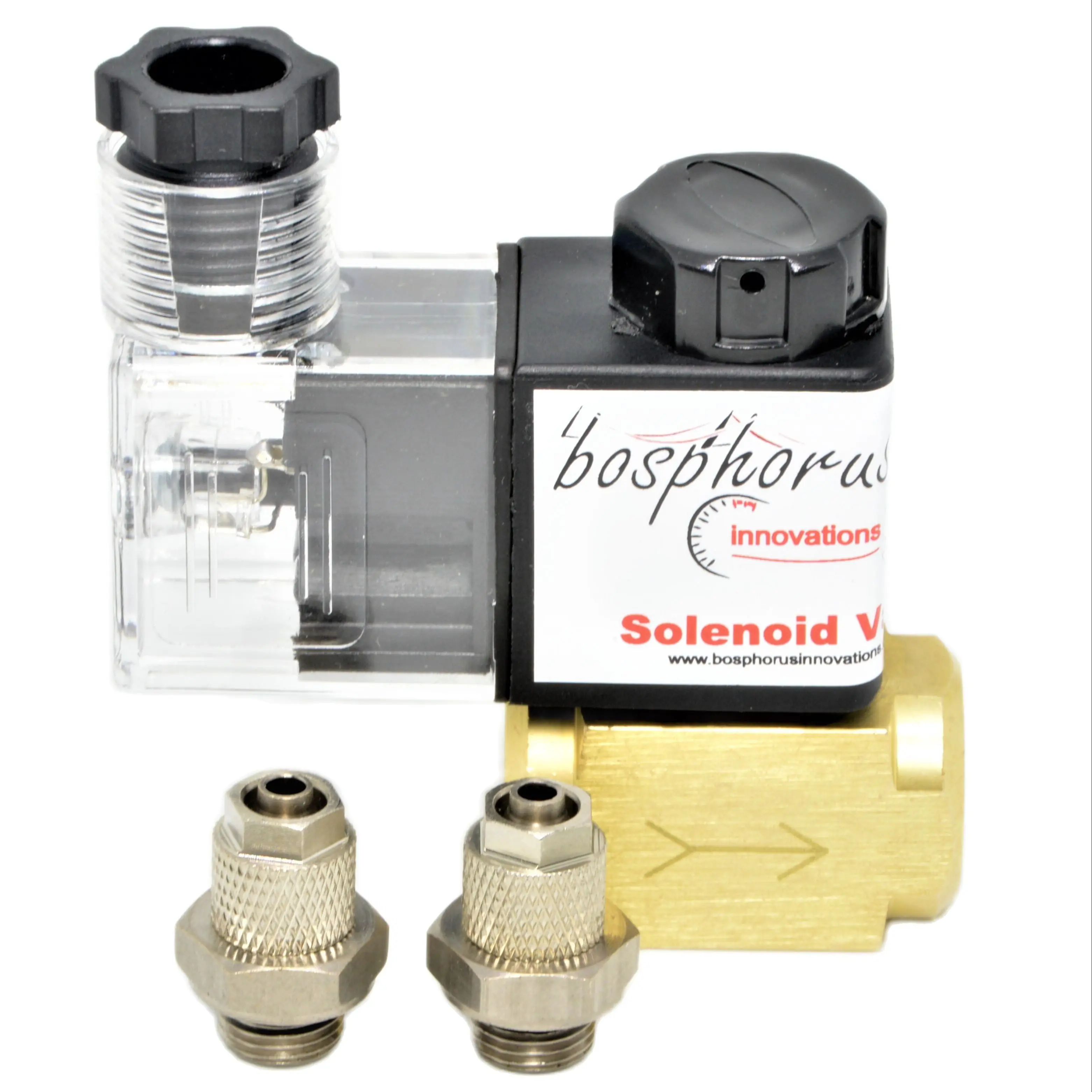 

Solenoid Valve w/Fittings Anti Siphon Back Flow Prevention Water Meth Methanol Alcohol Injection Bosphorus