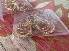 Tocona-Conjunto de anillos de unión para mujer, de Color dorado y plateado geométrico Simple, conjunto de anillos de cristal, abalorio, anillo, regalo de joyas de fiesta 9927