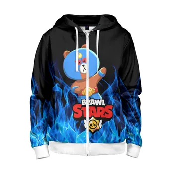 Children's sweatshirt 3D with zipper Brawl Stars El Brown.
Children's sweatshirt 3D with zipper Brawl Stars El Brown.