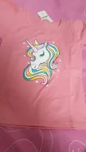 Camiseta de unicornio de manga corta de algodón Unisex, ropa para niños de 2 a 8 años, verano, 2020
