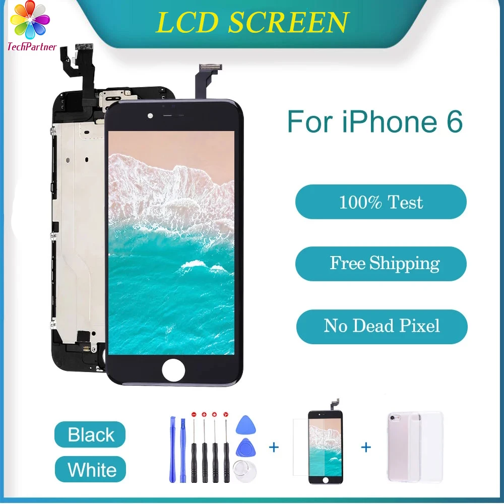 AAA Pantalla For iPhone 6 LCD Display Touch Screen Replacement For iPhone 6 Digitizer Assembly Parts With Gift No Dead Pixel
AAA Pantalla For iPhone 6 LCD Display Touch Screen Replacement For iPhone 6 Digitizer Assembly Parts With Gift No Dead Pixel