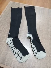 Brothock-medias médicas de compresión para deporte, calcetines deportivos de fútbol, antideslizantes, elásticos, para correr, para ciclismo al aire libre