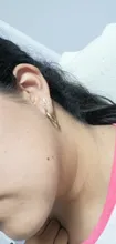Pendientes de plata de ley 925 estilo europeo para mujer, aretes de oro de 14k para mujer, hoja de rama de olivo sencilla, joyería para estudiantes