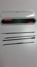 Aguja de eliminación de espinillas y puntos negros, conjunto de herramientas de extracción para el cuidado de la salud, 4 unids/lote