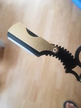 Multi-función de Barber barba maquinilla de afeitar de borde recto clásica Barbero de recortar las cejas cuchillas reemplazables afeitar la barba herramientas