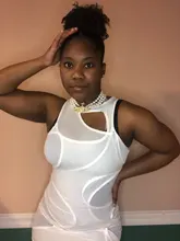 Vestido largo ahuecado para mujer, ropa Sexy de Color sólido sin mangas para fiesta nocturna y discoteca