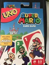 Juego de cartas de Super Mario UNO para niños, entretenimiento familiar divertido, juego de mesa, póker