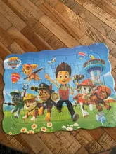 Rompecabezas de madera de la patrulla canina para niños, juguete educativo de aprendizaje temprano para regalo de Navidad