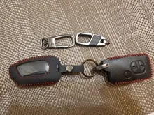 Funda protectora de cuero para llave de 100%, llavero para Pandora DXL 4950 DX-90BT, alarma bidireccional para coche, mando a distancia, LCD