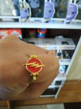 MQCHUN-anillos de Flash para hombres y mujeres, joyería de película de Color dorado, anillo (se puede abrir)