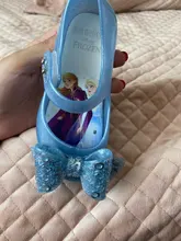 Disney-sandalias de princesa Elsa para niños y niñas, zapatos de animales, Mini Melissa, Lovely Melissa
