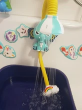 Juguetes de baño para niños, elefante eléctrico con ventosa de Animal, juguetes de baño para bebés, Agua pulverizada, exterior, piscina tina de baño, aspersor