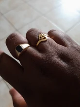 Unift el budismo hindú Yoga Om Aum anillos para las mujeres sobrenatural talismán de acero inoxidable joyas de amuleto religioso Meditatio regalos