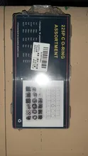 Conjunto de juntas tóricas de goma negra, arandela de lavadora, 18 tamaños con caja de plástico, 225 unids/lote