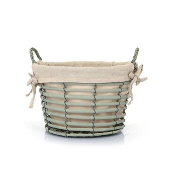 Wicker Basket Medium Size Green 
Wicker Basket Medium Size Green