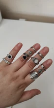 Tocona 10 unids/set Bohemia antiguo Flecha de tallado anillos conjuntos de nudillo anillos para las mujeres de la joyería de los hombres кольцо 4846